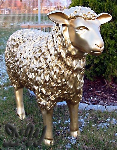 Goldenes schaf gold deko - goldenes,