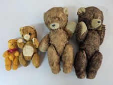 5x sehr alte antike Teddy Teddybär Bären - Nachlass Sammlung