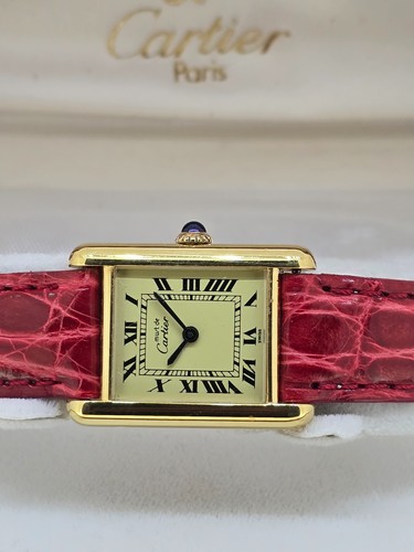 Cartier tank vermeil - cartier,