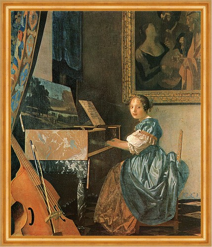 Dame spinett vermeer - am,