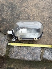 Lampe Schildkrötenlampe Kellerlampe Bunkerlampe Gitterlampe Industrielampe DDR