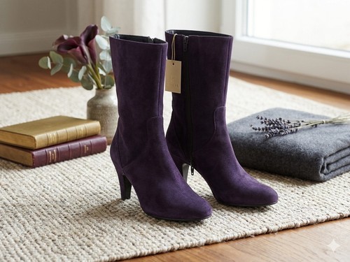 Leder stiefeletten - stiefeletten, gr.