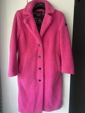 Frieda Freddies Damen Teddy Mantel, Größe L ,Pink