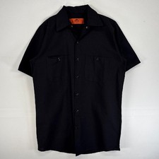 Red Kap Herren Kurzarm Zombie Skull Arbeitshemd schwarz Baumwolle-Poly Gr.S g...