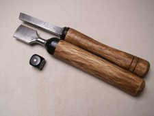 2 Stück alte aufgearbeitete Drechseleisen gemarkt