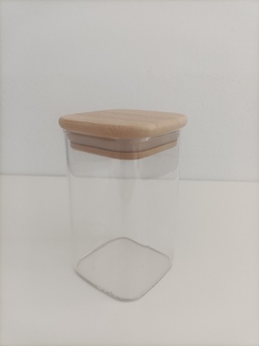 Vorratsglas mit holzdeckel - mit,