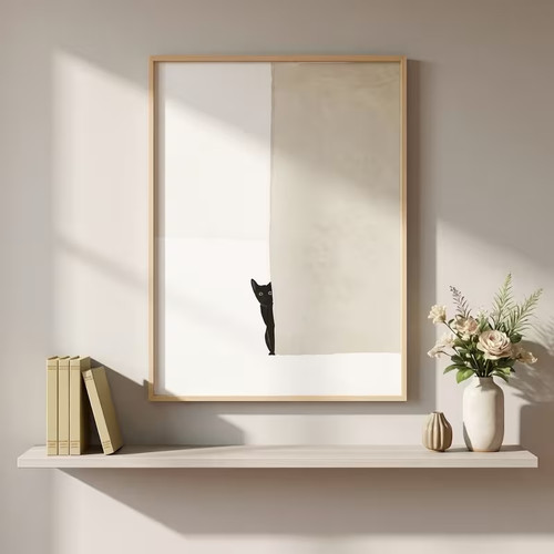 Leinwanddruck katze moderne - leinwanddruck,