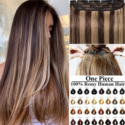 Eine tresse echthaar clip - tresse, in