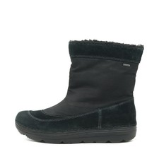 Clarks Damen 21621 Stiefel Schwarz Leder/Textil Outdoor Winterstiefel EU 39