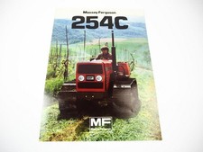 Prospekt Massey Ferguson MF 254C Schlepper Raupenschlepper 1983