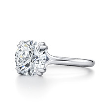 Gold Verlobungsring Rund 1