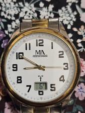 Meister Anker Funkuhr Edestahl Analog und Digital