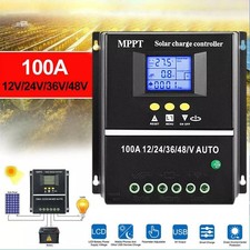 100A MPPT Solar PV Regler 4000W 12V 24V 36V 48V Solarladeregler Controller LCD