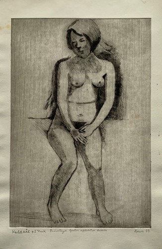 Karl adser 1912 1995 - adser, radierung