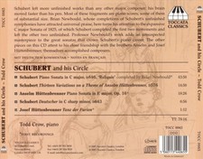 SCHUBERT AND HIS CIRCLE NEW CD