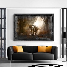 Leinwand Bild Elefant
