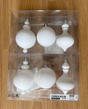 2 Packungen Christbaum Deko von Ikea, weiß