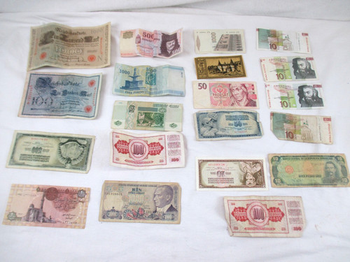 Geldscheine banknoten aus - 20,