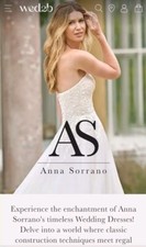 wed2b Anna Sorrano Hochzeitskleid Gr. 10, nur einmal getragen. UVP £699