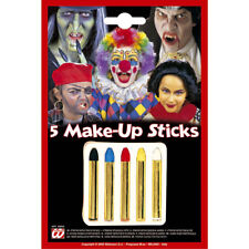 KINDER MAKEUP STICKS Karneval Fasching Farbstifte Schminke Farben Kostüm Make-Up