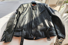 Echtleder Motorradjacke Herren schwarz Gr. 56 iXS gebraucht sehr guter Zustand