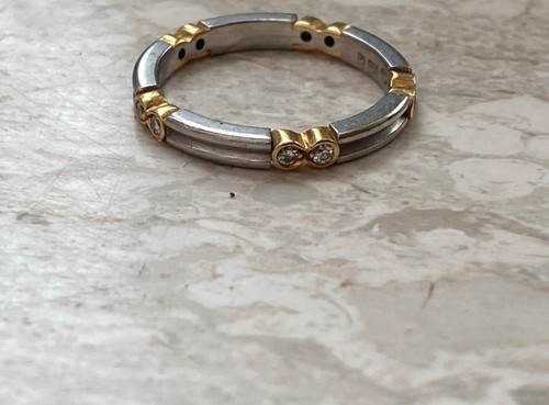 Platin gold ring - ring, 950/750er
