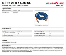 Original HansaFlex Druckluftschlauch 6m in Profi-Ausführung NEU in OVP 6m