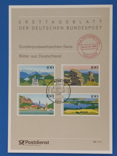 Vorläufer ersttagsblatt - vorläufer,