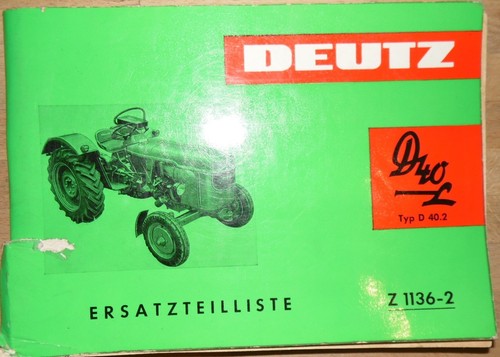 Deutz schlepper d40 - d40, l