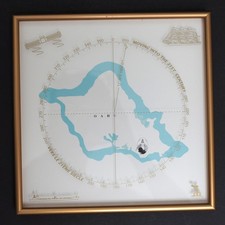 marit. Bild Oahu Hawai Alu-Objektrahmen lim. Designobjekt Yvonne Koopman 25x25cm