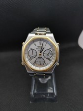 Seiko Quartz SQ 100 Chronograph Gold Day Date  Armbanduhr - Herren Uhr - Vintage