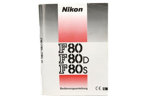 Nikon bedienungsanleitung f80 - bedienungsanleitung,