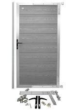 WPC Tür Alu Gartentür