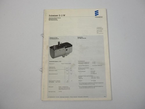 Eberspächer d3w zuheizer - eberspächer,