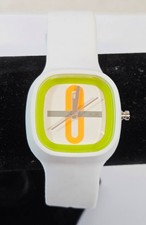 Alessi Kaj Uhr, AL10021 weiß & grün, von Karim Rashid, boxed, ungetragen, RAR