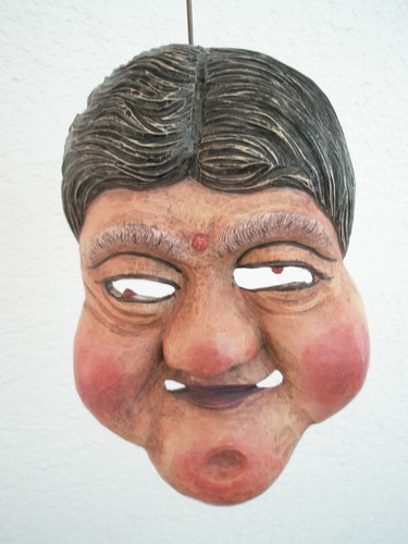 Perchten maske holzmaske larve - perchten,