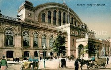 Kreuzberg Berlin Anhalter Bahnhof m. Einspanner u. Verkehr