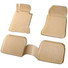 Gummi Fussmatten passend für MERCEDES E-Klasse W124 S124 1984-1997 beige + Rand