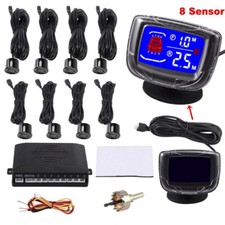 LCD Einparkhilfe 8 Sensoren vorne+hinten zum Nachrüsten Parkhilfe Rückfahrwarner