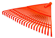 XXL Laubrechen 48cm Kunststoff großer Gartenrechen Rechen Besen für Laub & Rasen