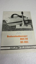 aka electric DDR Prospekt Anleitung Bodenstaubsauger BSS 08