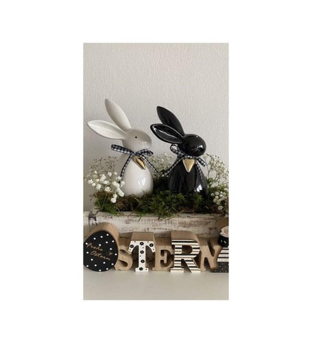 Osterhase aus keramik - aus,