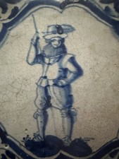 Fliese Kachel antik alt antique dutch tile tuile tegel Niederlande Delft Art