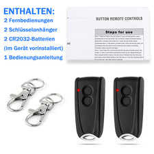 2 Stück für EcoStar Hörmann Handsender RS2/RSC2/RSE2/RSZ1 433MHz Liftronic