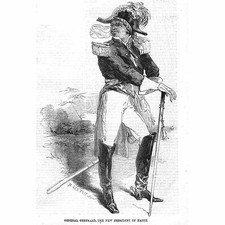 HAITI General Geffrard der neue Präsident - antiker Druck 1859
