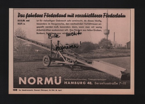Hamburg werbung 1941 - hamburg,,