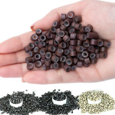 1000Stk 3mm Mikroringe Silikon Micro Ring Extensions Haarverlängerung Beads Tip