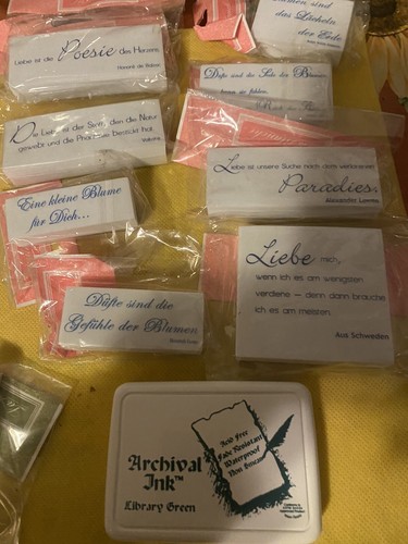 Stempel set liebe blumen - -,