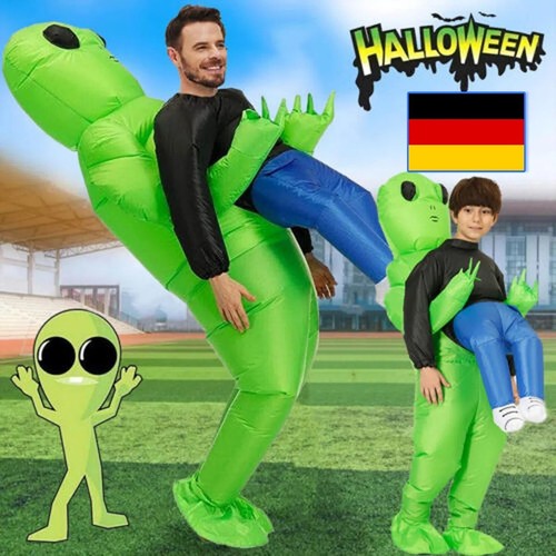 Aufblasbares alien kostüm - aufblasbares,