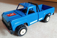 DDR Spielzeug Blechspielzeug Zim Car Luchs Metall Auto Pick Up Transporter blau